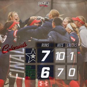 Image post by @RMUAthletics on Facebook
