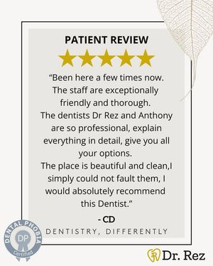 Image post by @drrezdental on Facebook