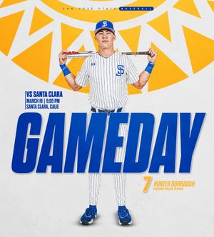 Image post by @SanJoseStateBSB on Twitter