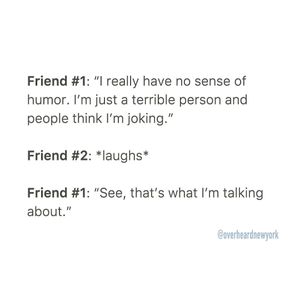 Image post by @overheardnewyork on Instagram
