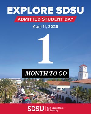 Image post by @sdsuadmissions on Instagram