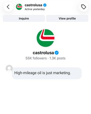 Image post by @castrolusa on Instagram
