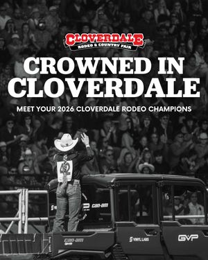 Image post by @cloverdalerodeo on Instagram