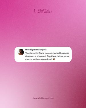 Image post by @therapyforblackgirls on Instagram