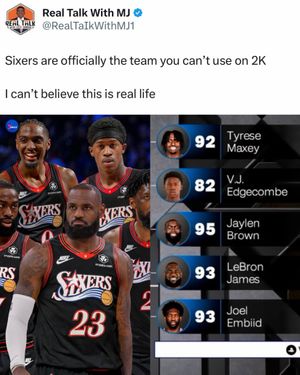 Image post by @sixerdaily on Instagram