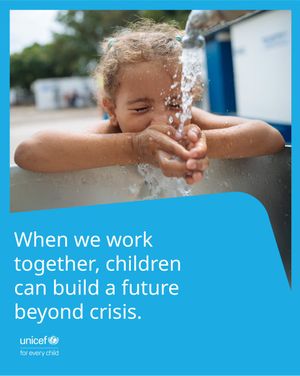 Image post by @UNICEF on Twitter