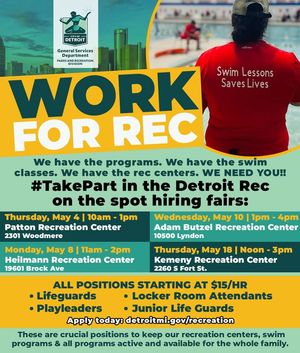 Image post by @DetroitParksRec on Facebook
