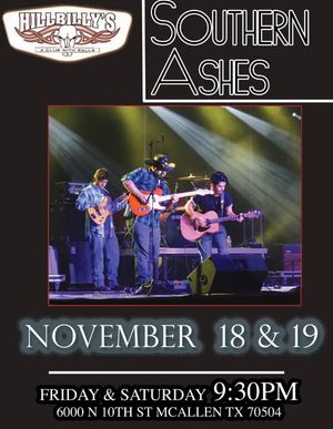 Image post by @SouthernAshesMusic on Facebook