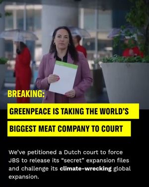 Image post by @greenpeace on Instagram