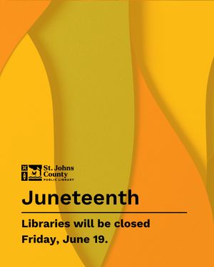 Image post by @stjohnscountylibrary on Instagram