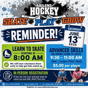 Image post by @AbileneHockey on Facebook