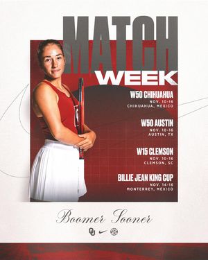 Image post by @ou_wtennis on Instagram