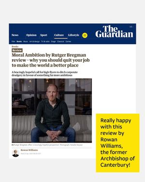 Image post by @rutgerbregman on Instagram