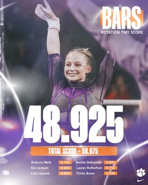 Image post by @ClemsonGym on Twitter