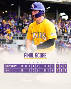 Image post by @LSUbaseball on Twitter