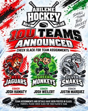 Image post by @AbileneHockey on Facebook