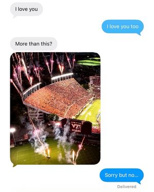 Image post by @hokiesports on Instagram