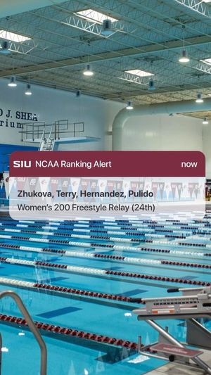 Video post by @SIUSwimDive on Facebook