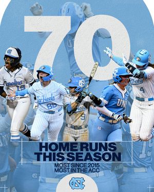 Image post by @UNCSoftball on Twitter