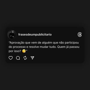 Image post by @frasesdeumpublicitario on Instagram