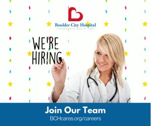 Image post by @BoulderCityHospitalBCH on Facebook