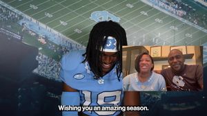 Video post by @TarHeelFootball on Facebook