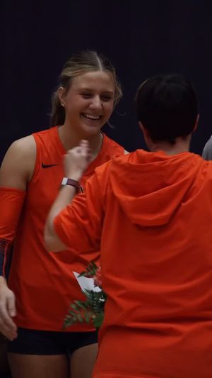 Video post by @hopecollegevolleyball on Facebook
