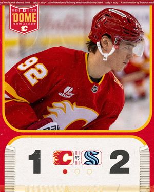 Image post by @NHLFlames on Twitter/X