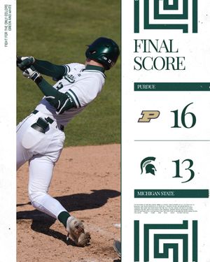 Image post by @MSUBaseball on Twitter
