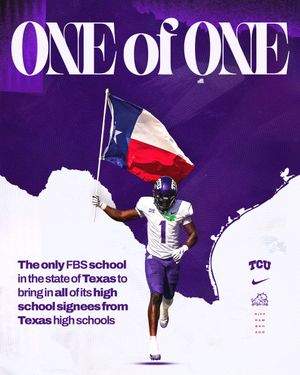 Image post by @TCUFootball on Twitter