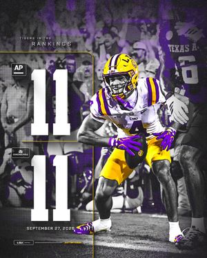 Image post by @LSUfootball on Twitter/X
