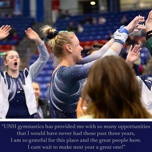 Image post by @unhgymnastics on Instagram