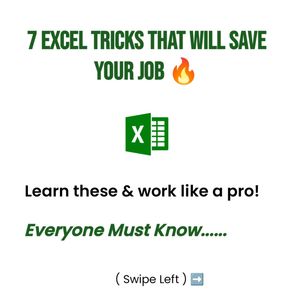 Image post by @excelforsuccess on Instagram