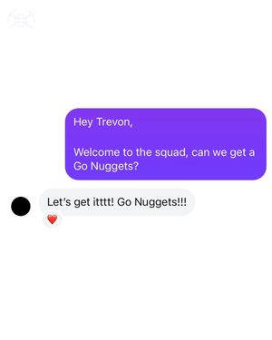 Image post by @nuggets on Twitter
