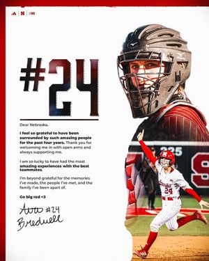 Image post by @huskersoftball on Instagram