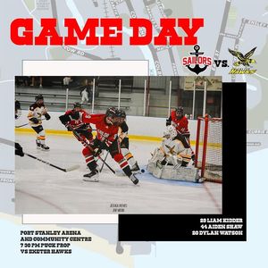 Image post by @Port Stanley Sailors Junior C on Facebook