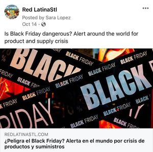 Image post by @redlatina on Facebook