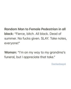 Image post by @overheardnewyork on Instagram
