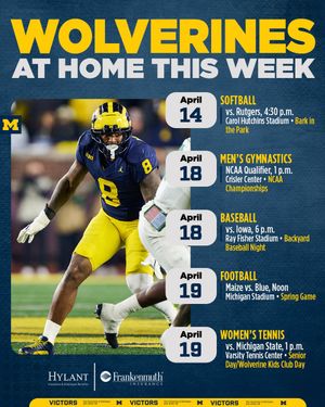 Image post by @UMichAthletics on Twitter