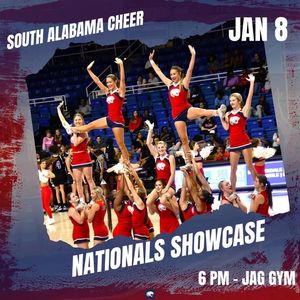Image post by @southalabama.cheerleading on Facebook