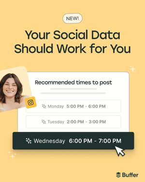Image post by @buffer on Instagram