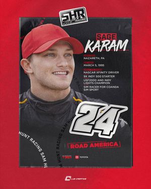 Image post by @samhuntracing on Instagram