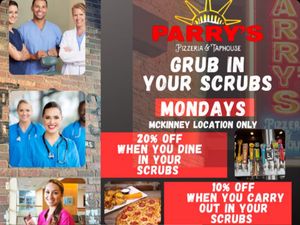 Image post by @parryspizzamckinney on Facebook