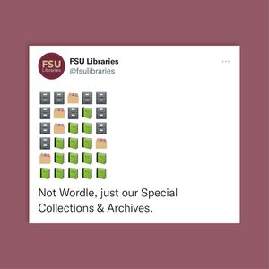 Image post by @fsulibraries on Instagram