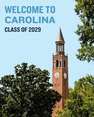 Image post by @uncadmissions on Instagram