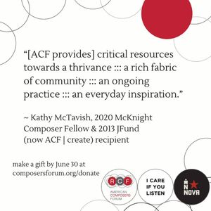 Image post by @americancomposersforum on Instagram
