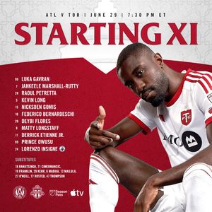 Image post by @TorontoFC on Twitter