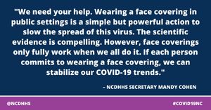 Image post by @ncdhhs on Twitter