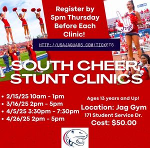 Image post by @southalabama.cheerleading on Facebook