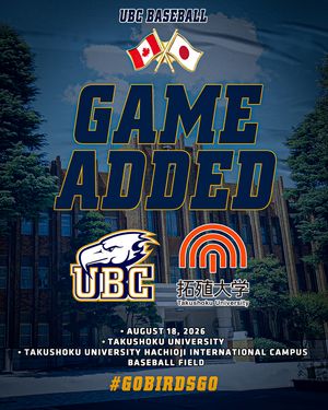 Image post by @ubcbaseball on Instagram